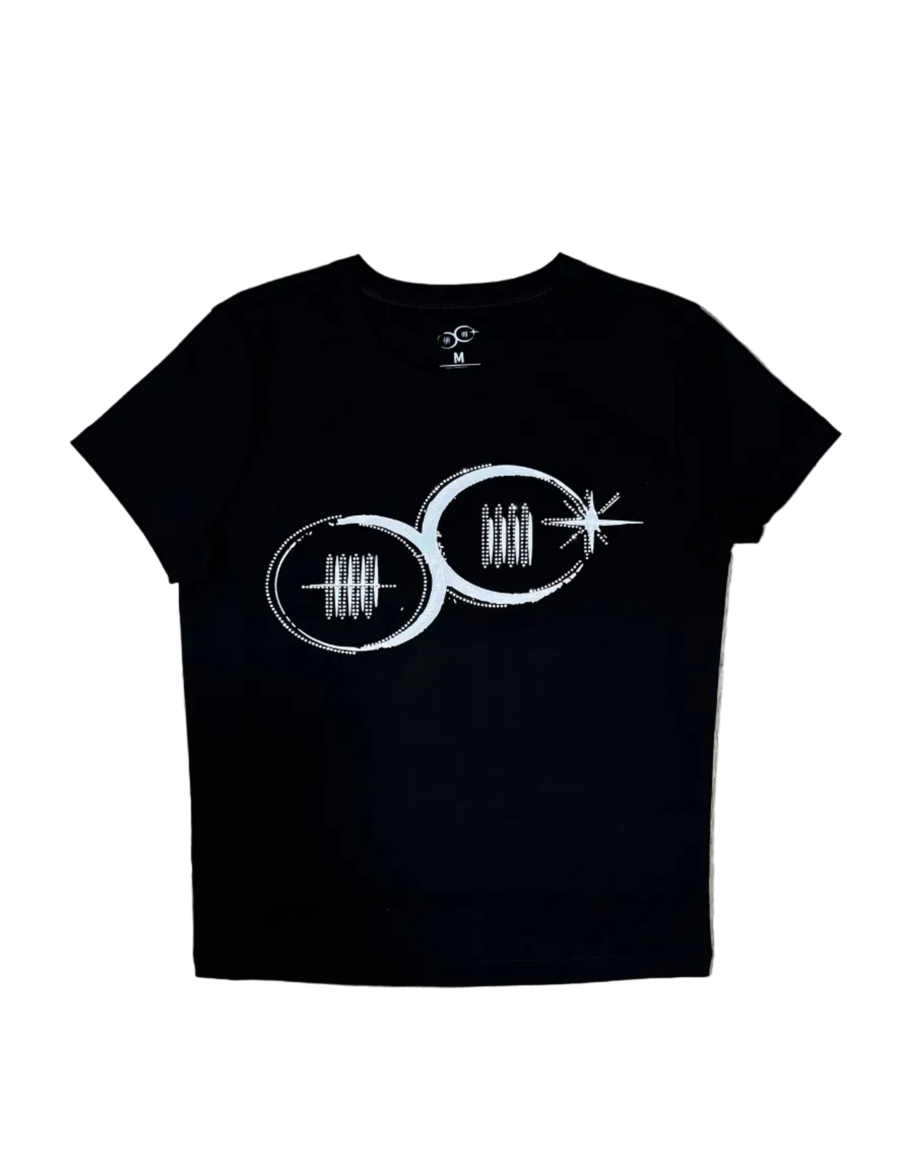 Black 9lives Crop Tee