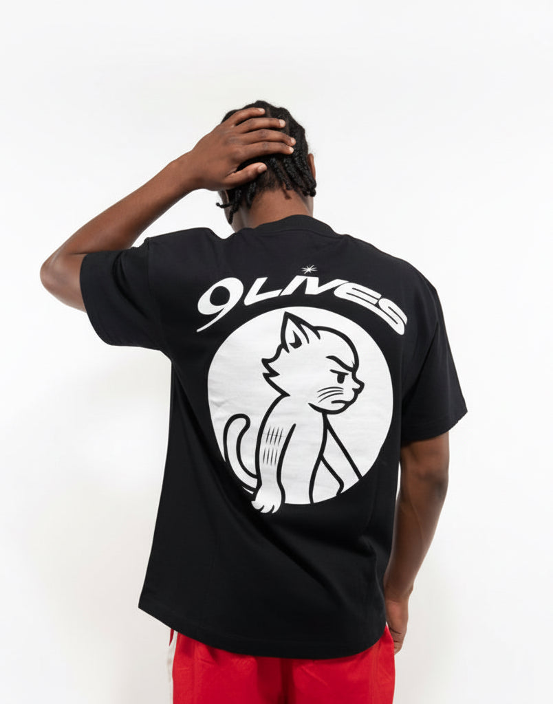 Black 9lives Tee